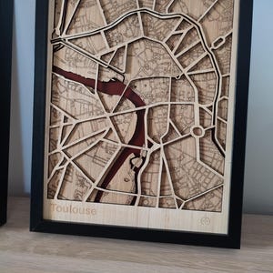 Toulouse carte 3d design