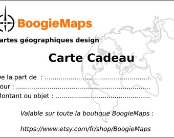 Gift card - decorative card of your choice