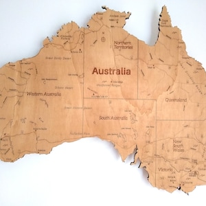 Carte d'Australie Design