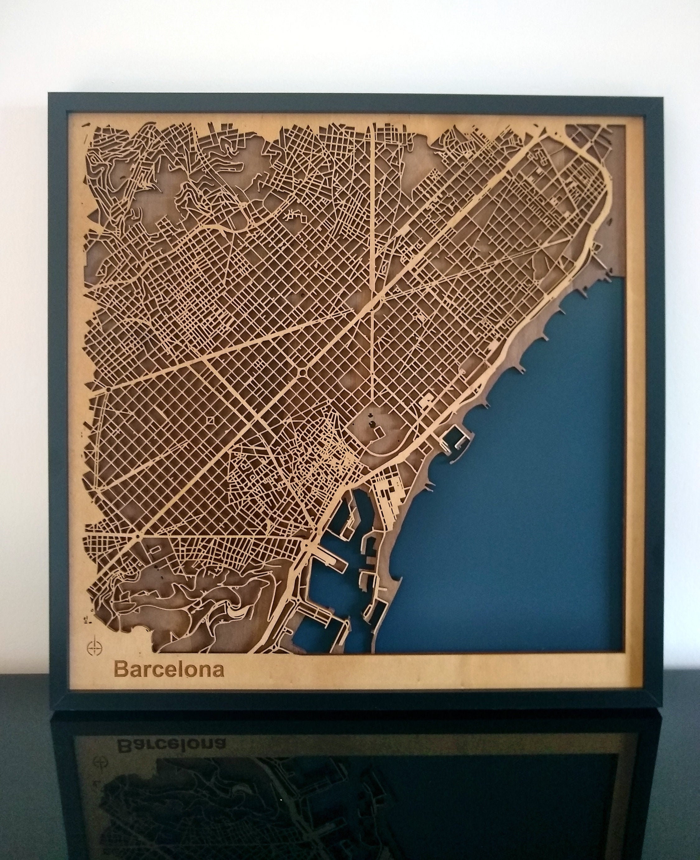 Carte de Barcelone 3D Decoration