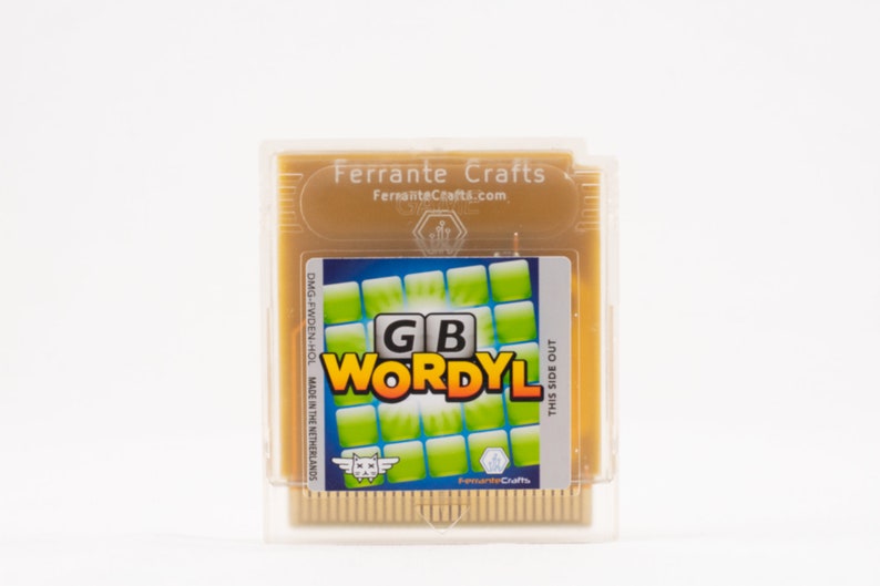 GB Wordyl Game Cartridge for Game Boy and Game Boy Color Homebrew Game Cartridge Only