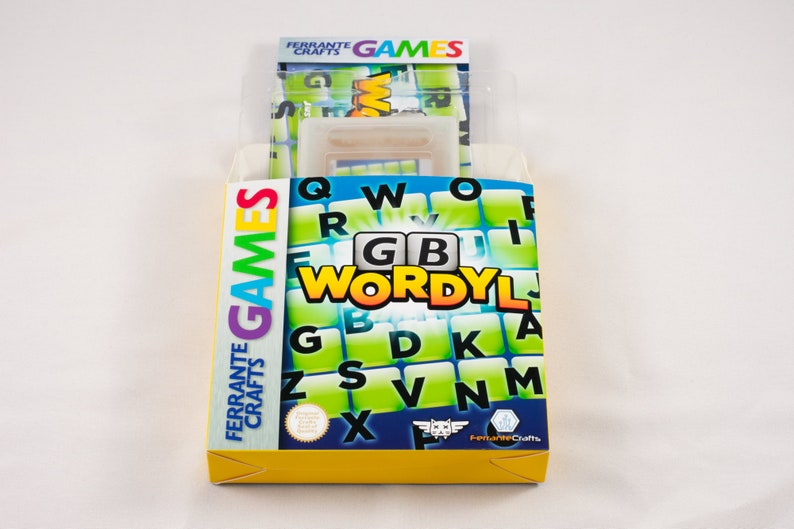 GB Wordyl Game Cartridge for Game Boy and Game Boy Color Homebrew Game Boxed Game + Manual