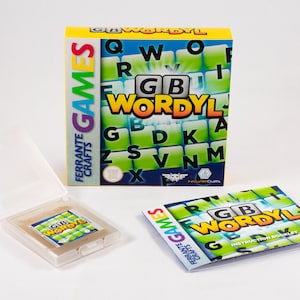 GB Wordyl Game Cartridge for Game Boy and Game Boy Color Homebrew Game image 1