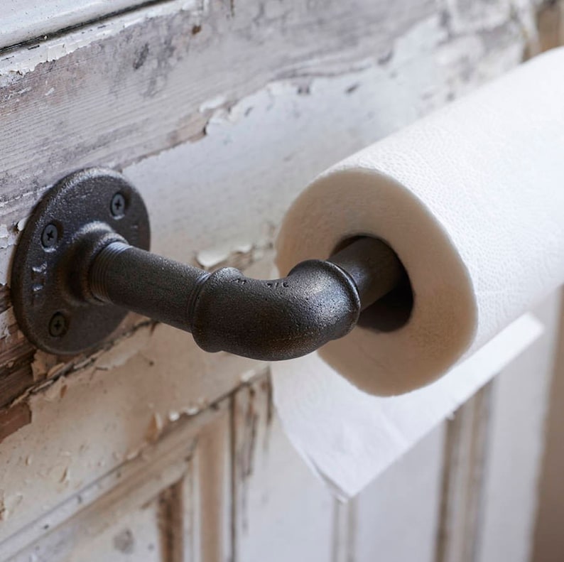 Industrial Pipe Kitchen Towel Rail / Holder Etsy UK