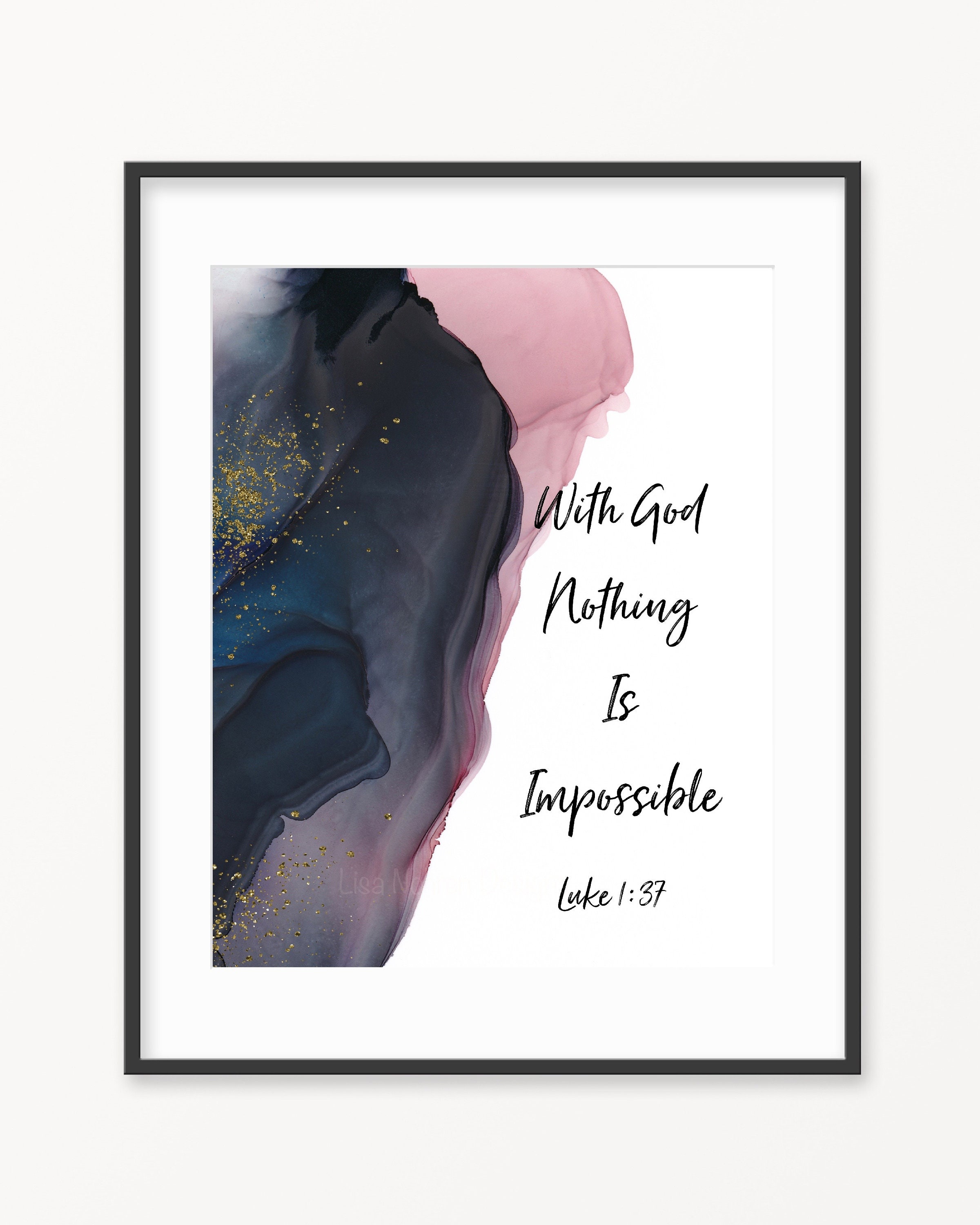 Printable Christian Wall Art Luke 113 Abstract Watercolor Etsy