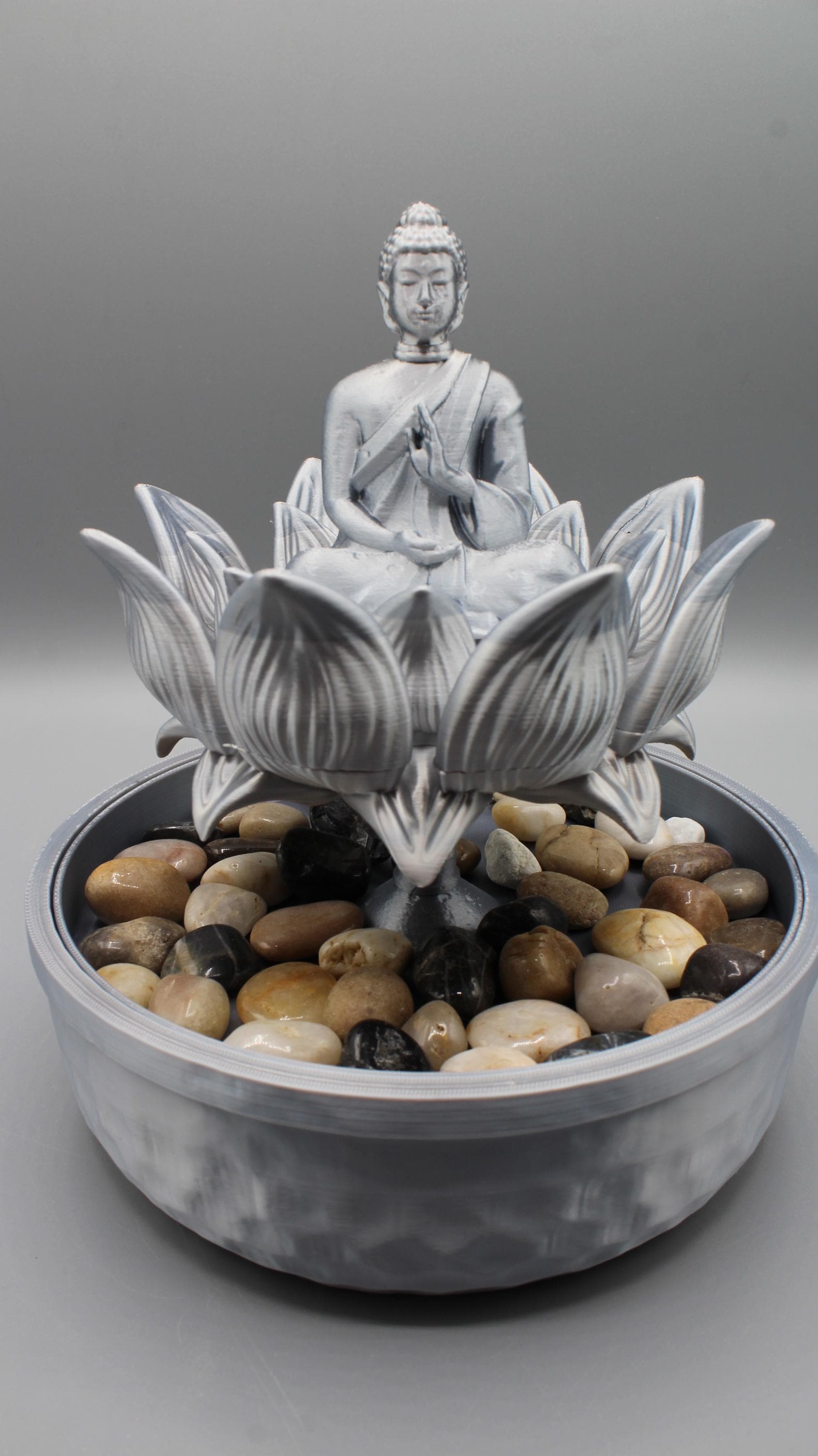Budda Lotus Tabletop Fountain | Personal Desk Water Feature | Zen Decor