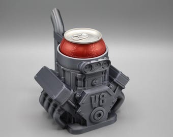 V8 Engine Can Holder | 3D Printed Drink Koozie | Car Enthusiasts | Garage Decor