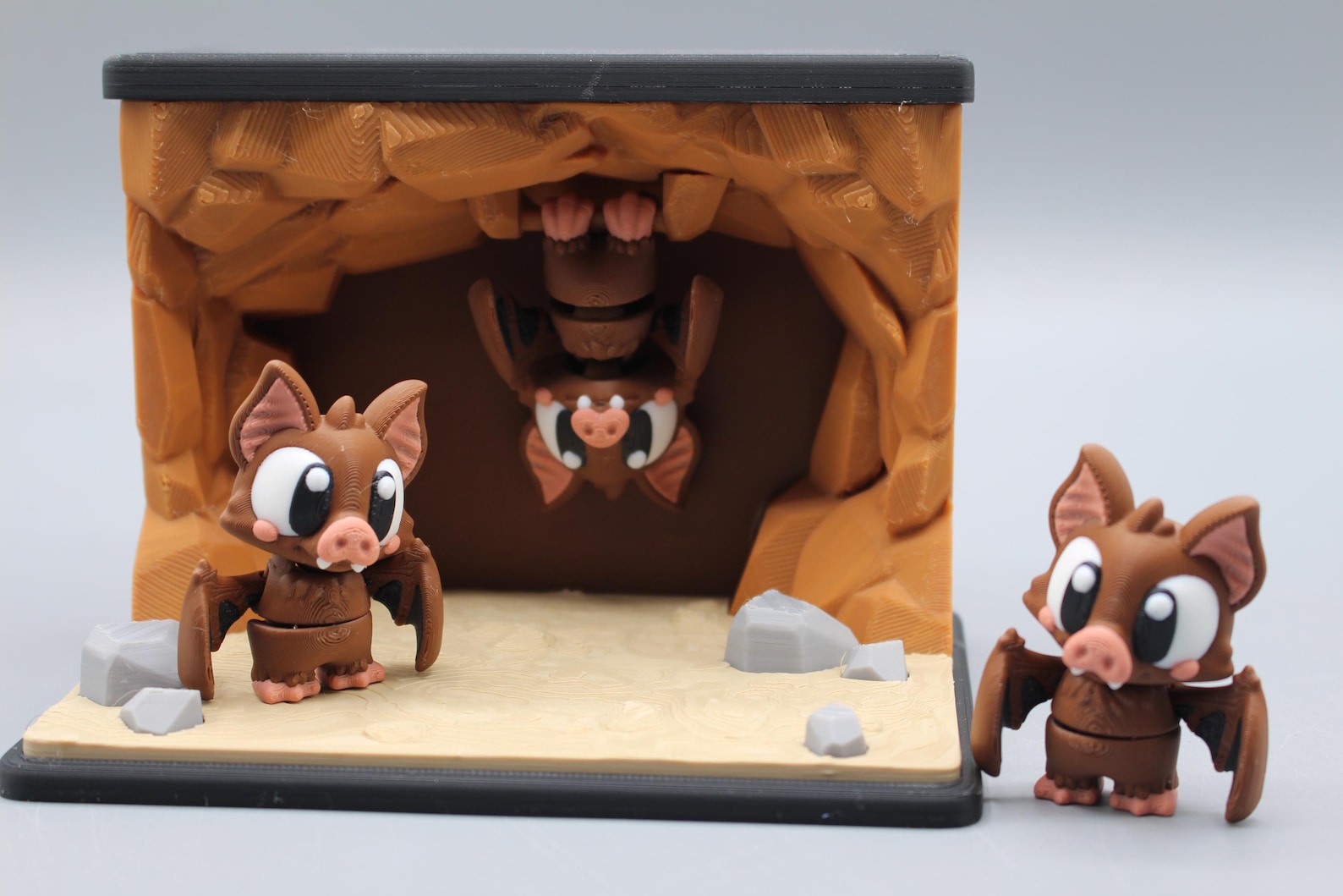 Flexi Bat Cave Playset | 3D Printed Articulated Bat Cave Fidget Sensory ...