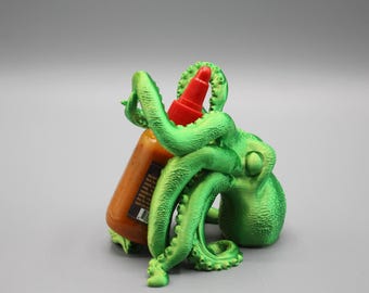 Octopus Hot Sauce Bottle Holder | Fun Condiment Decor | Gift for Foodies