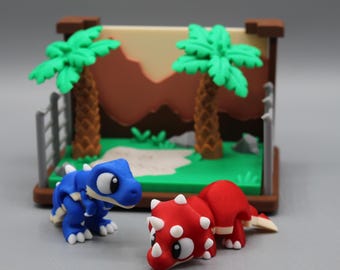 Flexi Dinosaur Playset  Playset: Sensory Fidget Toy