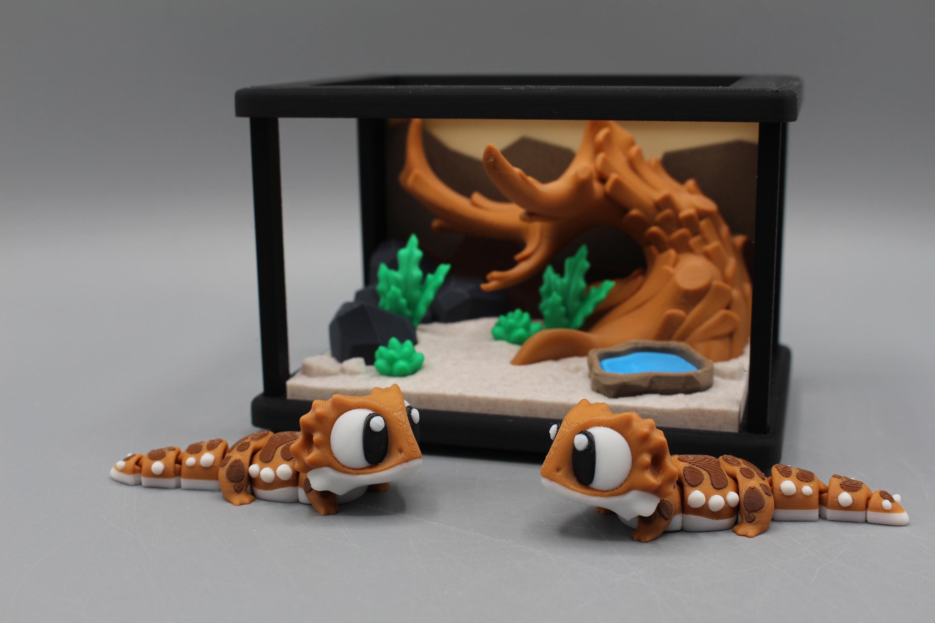 Flexi Bearded Dragon Terrarium Playset | Articulated Reptile