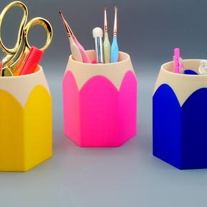 Pencil Shaped Pencil Organizer | Desk Pen Holder | Classroom Organizer & Decor | Teacher Gift