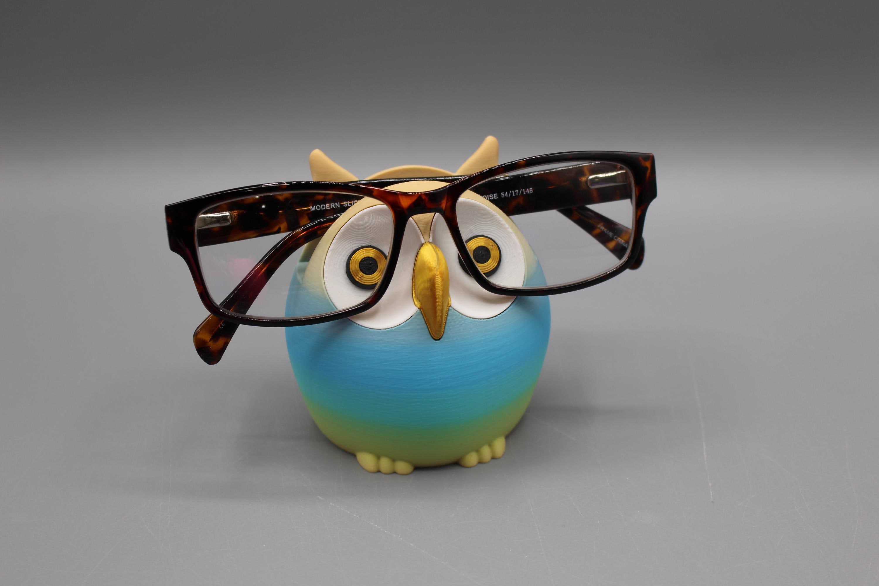 フクロウのメガネ/サングラスホルダー | 3Dプリント眼鏡スタンド