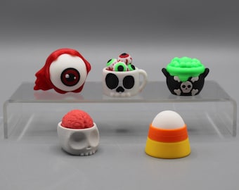 Llavero Fidget Clicker de Halloween / Juguete sensorial Fidget impreso en 3D /