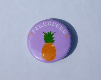 Pineapple Pin Back Button