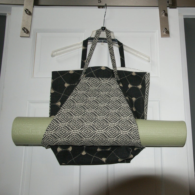 Lined Yoga Mat Carry Bag and Tote