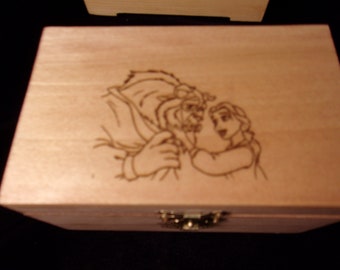 Adorable Beauty  engraved wooden gift box (Larger box is also available)