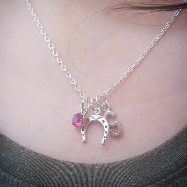Personalized Horseshoe Necklace Etsy UK