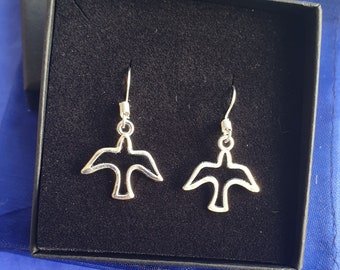Seagull Earrings silver gifts for her birthday choose sterling , plated , hooks and posts earrings