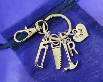 Dad keyring personalised gifts builder construction worker handyman
