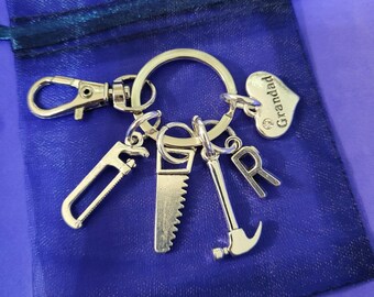 Grandad keyring personalised gifts builder construction worker handyman