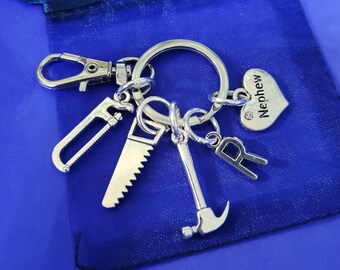 Nephew keyring personalised gifts builder construction worker handyman