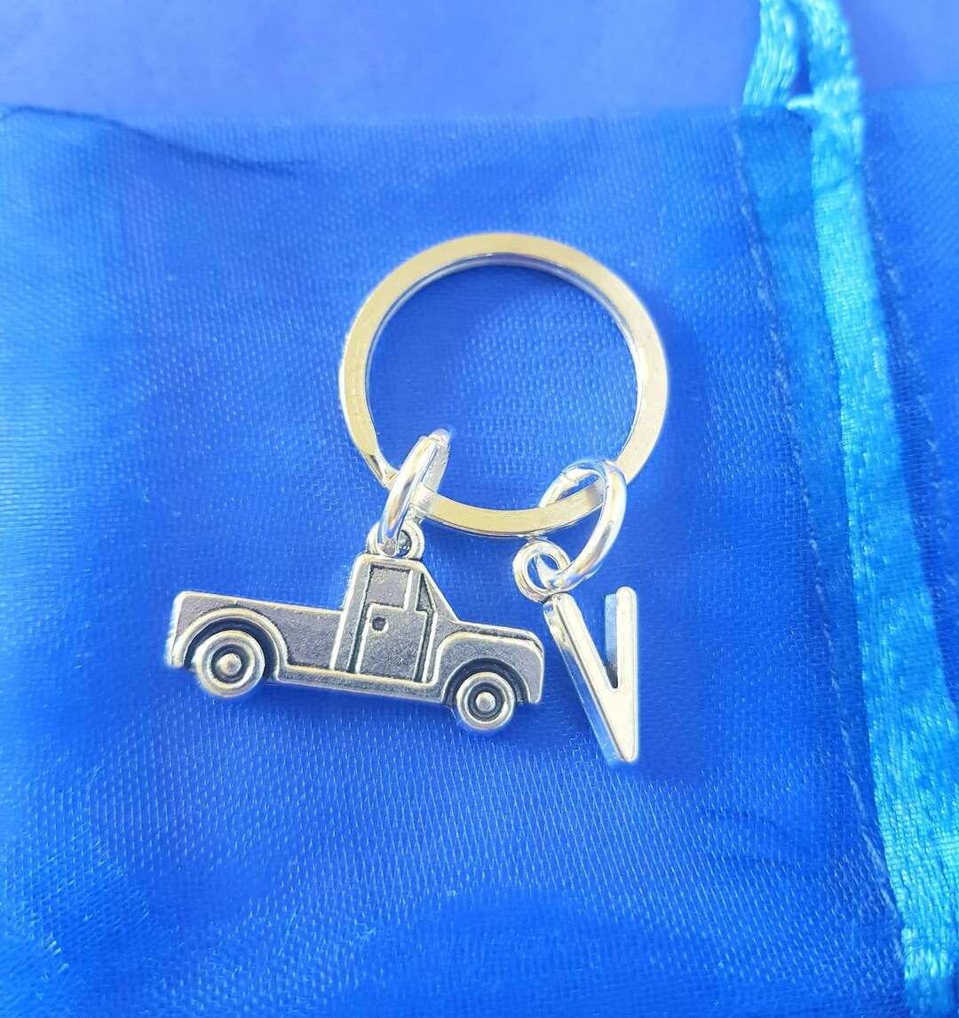 Truck Keyring With Initial HGV Lorry GIFT Personalised Gifts Etsy