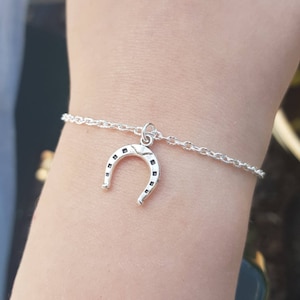 Horseshoe Bracelet jewellery Birthday gift bag Horses shoe ANY SIZE