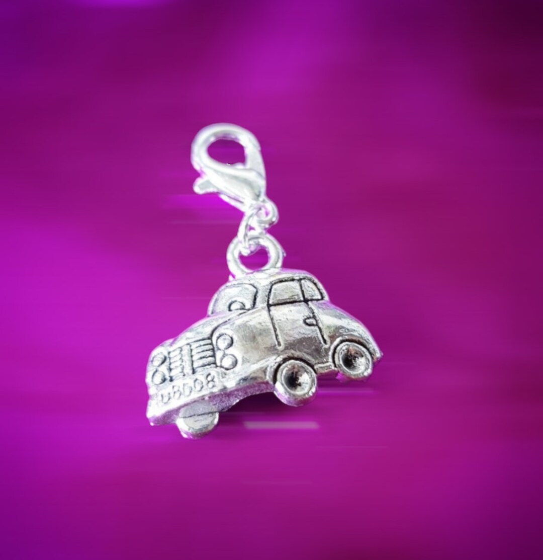 Car Clip on Charm Clips Onto Bracelet Zip New Driver Vehicle Etsy
