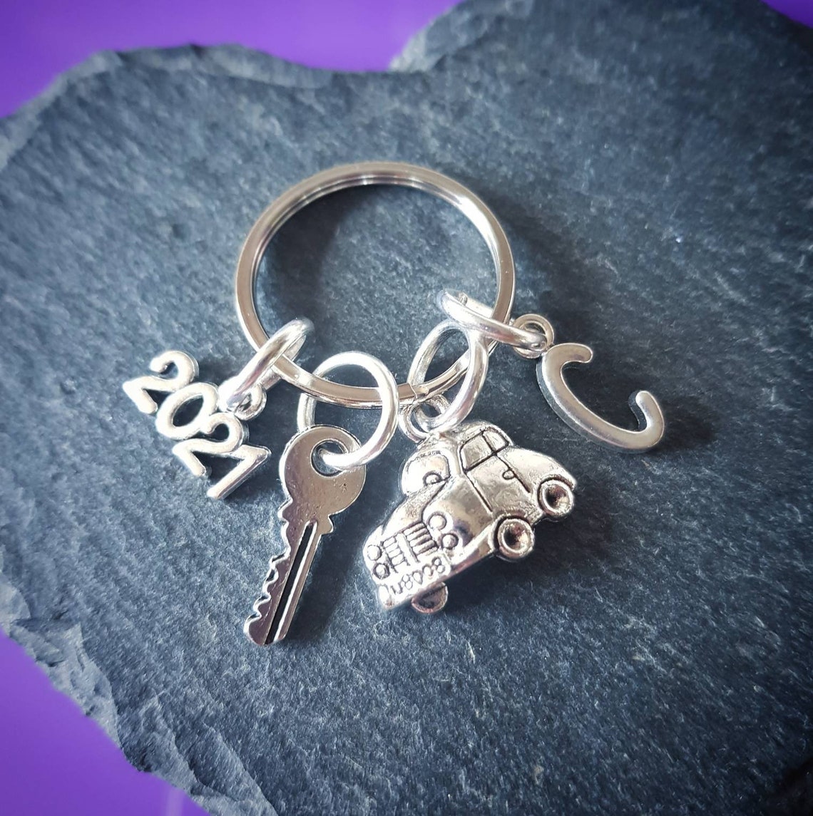New Driver keyring with initial car personalised gifts 2021 Etsy