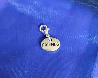 Friend Clip on Charm purse zipper clip gift add to bracelets