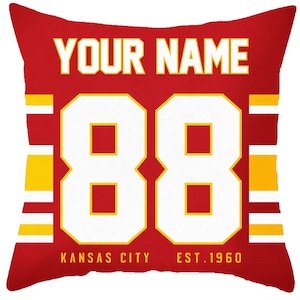 Kansas City Football Personalized Pillowcase Cushion