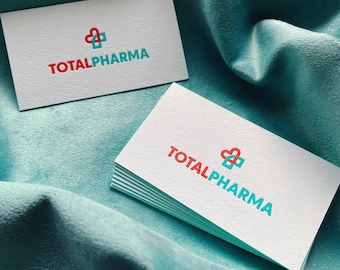 Letterpress Business Cards: 600gsm Thick Cotton, Embossed, Custom Design
