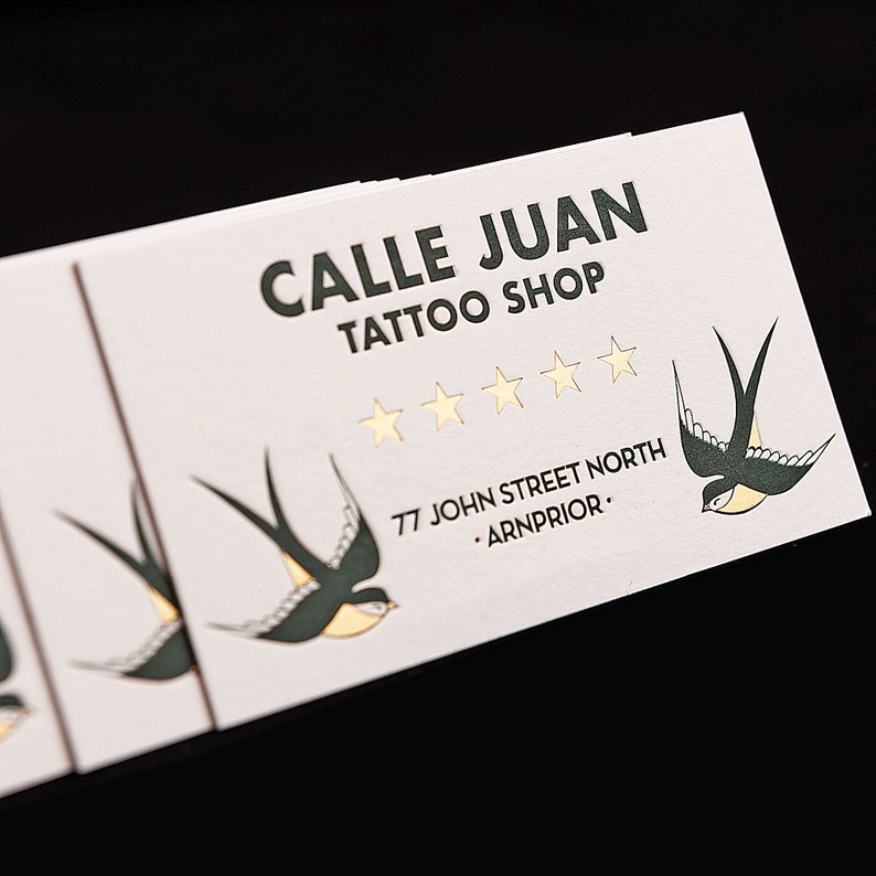 Letterpress Printed Calling Cards Custom, Letterpress Cards Custom