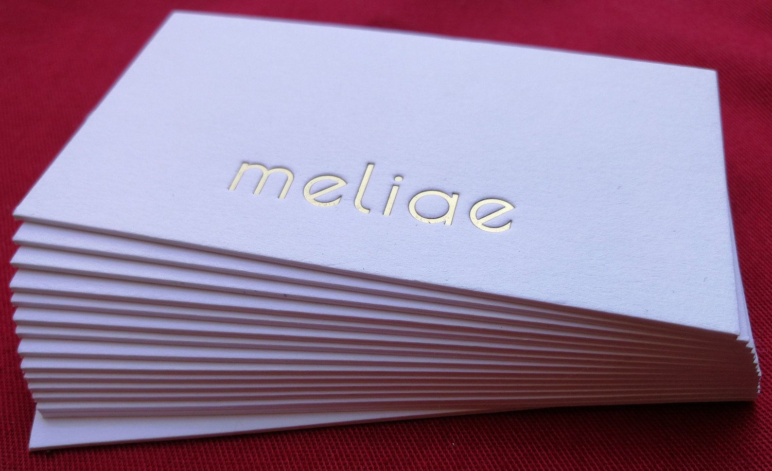 200pcs Gold Foil Stamping Business Cards 600gsm /32pt White Etsy