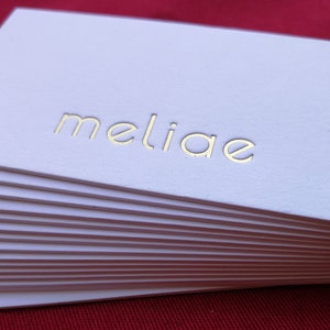 200 peças de cartões de visita estampados em folha de ouro-600gsm/32pt algodão branco papel grosso/design e impressão de logotipo |