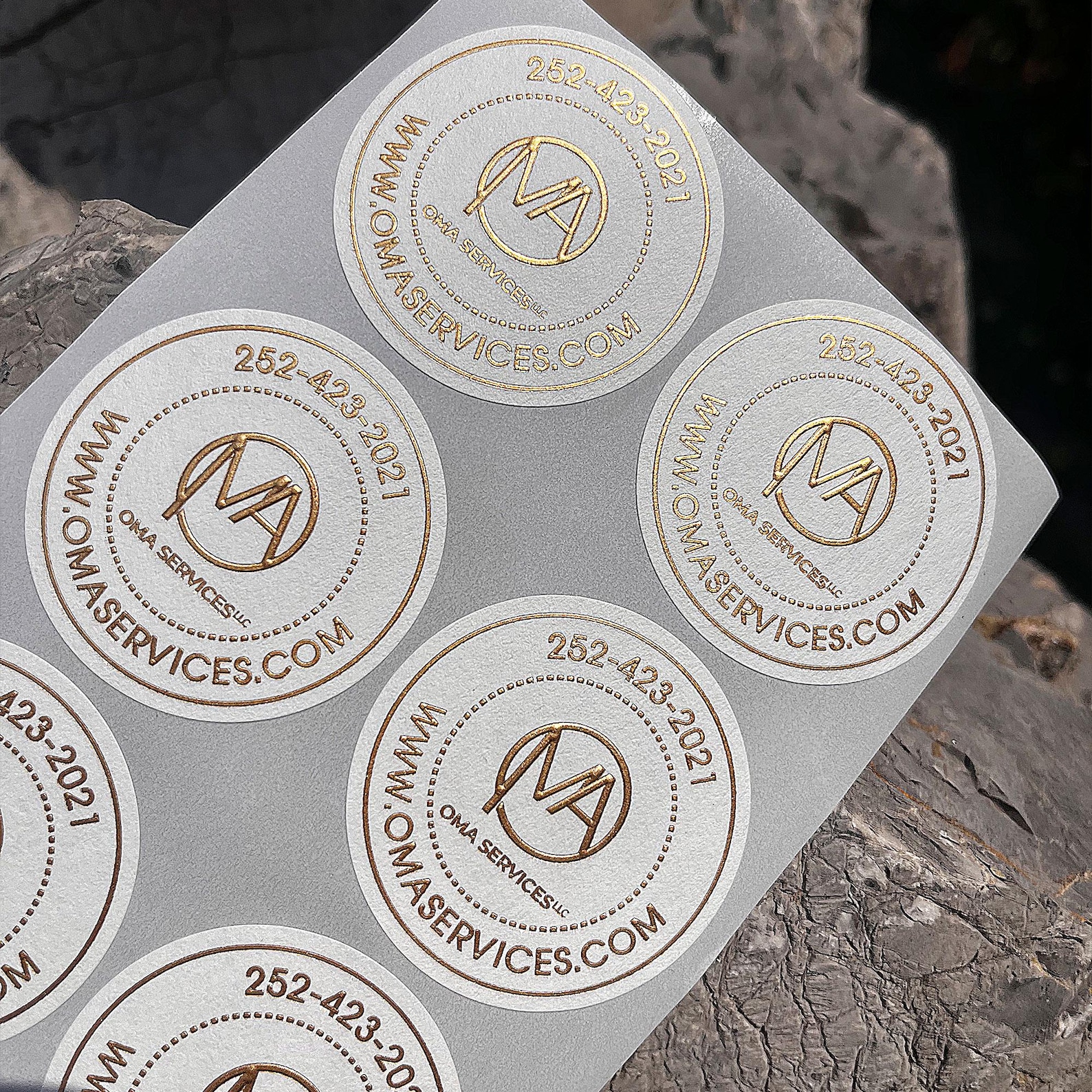 Custom Embossed Sticker, Blind Raised Embossing, Personalized Logo ...