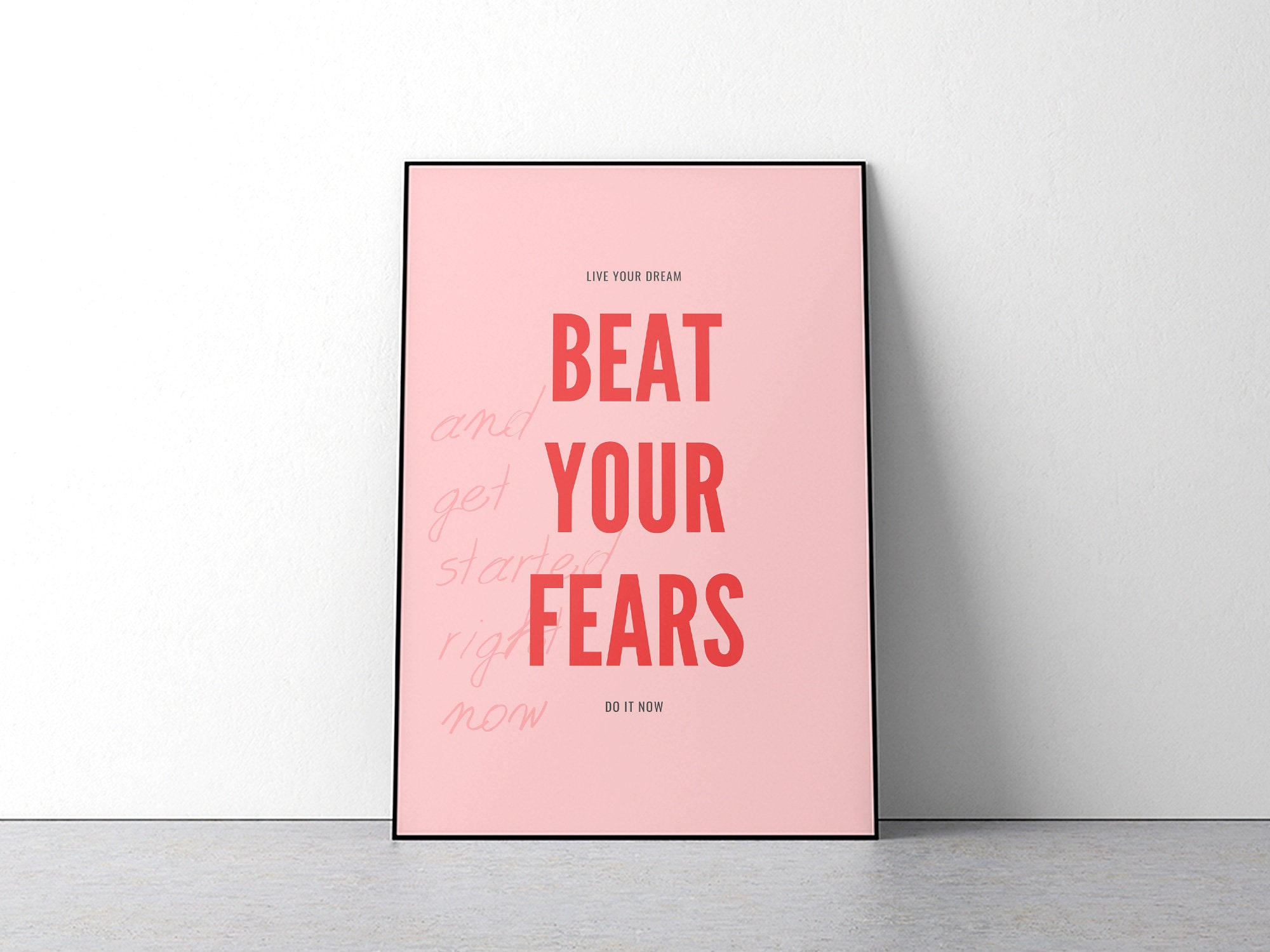 Motivation Print Printable Art Bedroom Decor Livingroom Decor Gift ...
