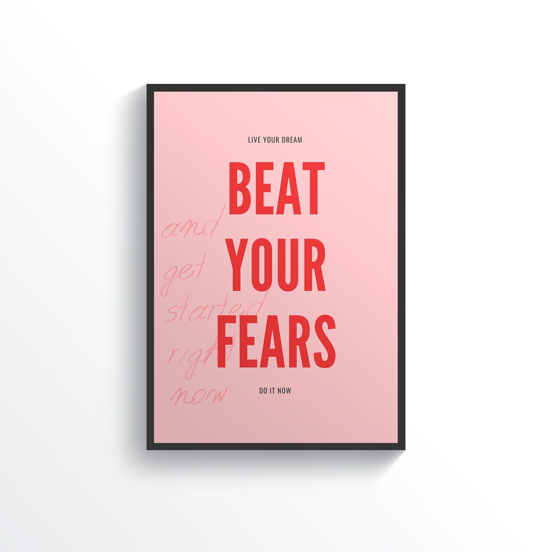 Motivation Print Printable Art Bedroom Decor Livingroom Decor Gift ...