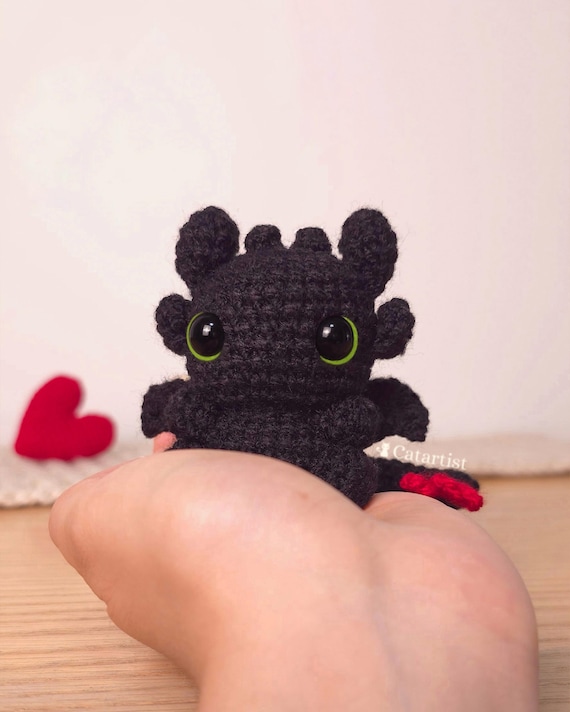 Crochet Pattern Mini Dragon Toothless
