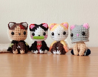 Pack 5 Kimetsu no Michis CROCHET PATTERN - Amigurumi - PDF - Esp/Eng