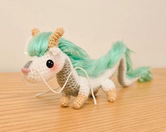 CROCHET PATTERN Dragon Haku - Amigurumi - PDF - Esp/Eng