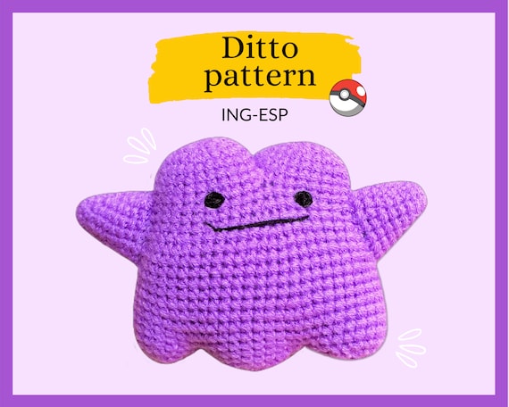 CROCHET PATTERN Ditto Amigurumi PDF Esp-ing - Etsy Finland
