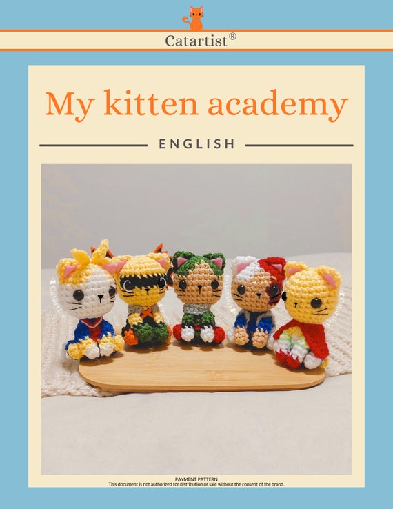 Ebook 5 Superhero Kittens Crochet Pattern - Amigurumi - PDF - Esp
