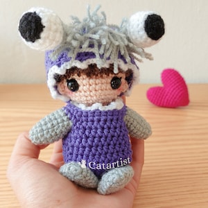 AMIGURUMI PATTERN Puppe im Monsterkostüm - PDF - Esp/Eng