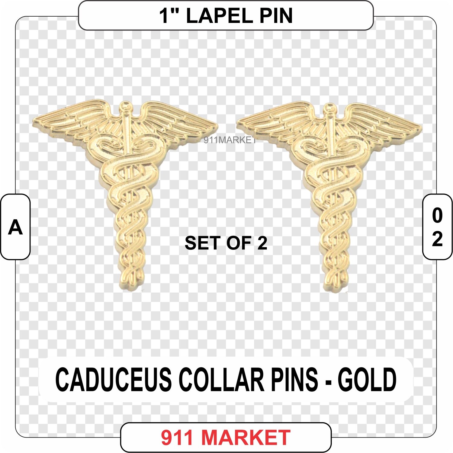 Caduceus Pin GOLD Set of 21 Medical Lapel Pins Clinic Etsy 日本