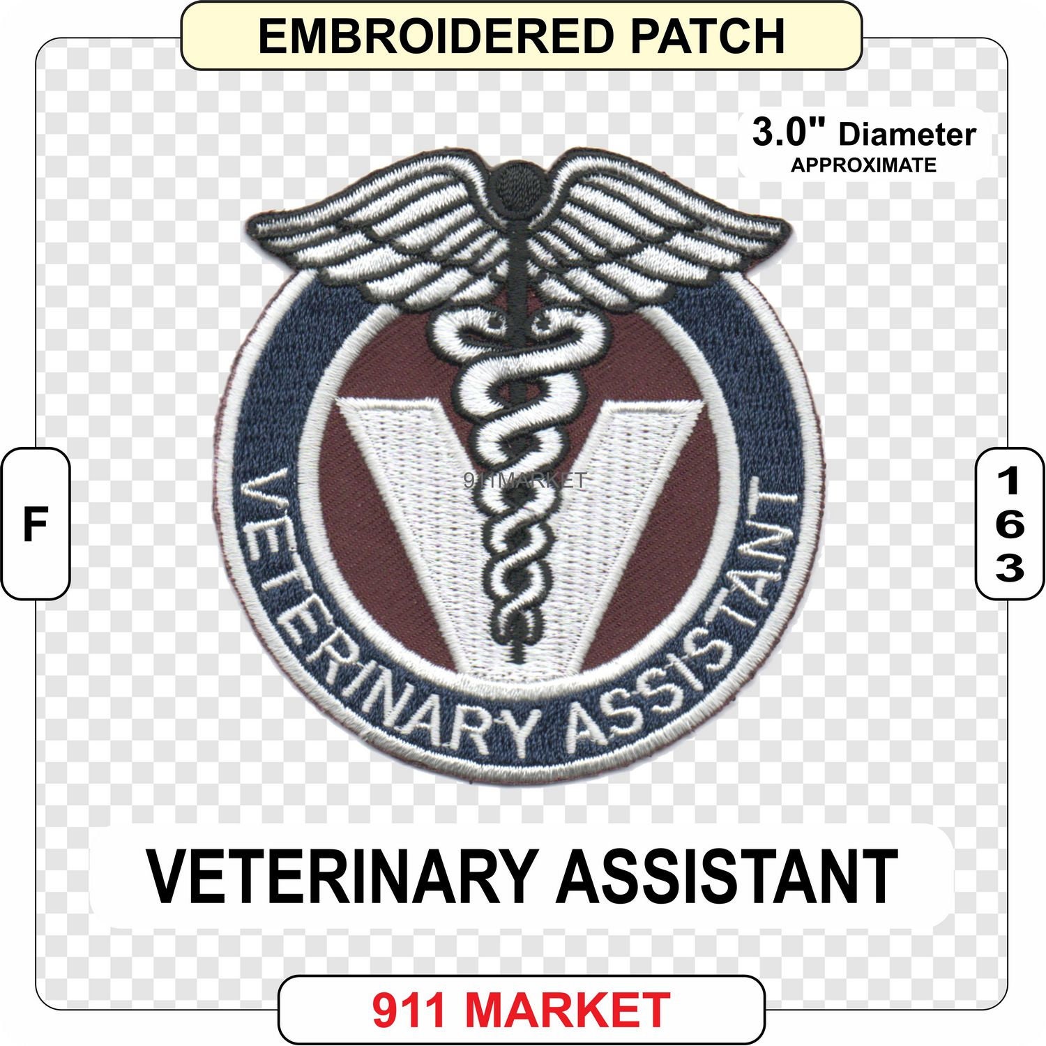 Veterinary Assistant Lapel Pin Medical Vet Asst Pet Dog Cat Veterinarian A 128 