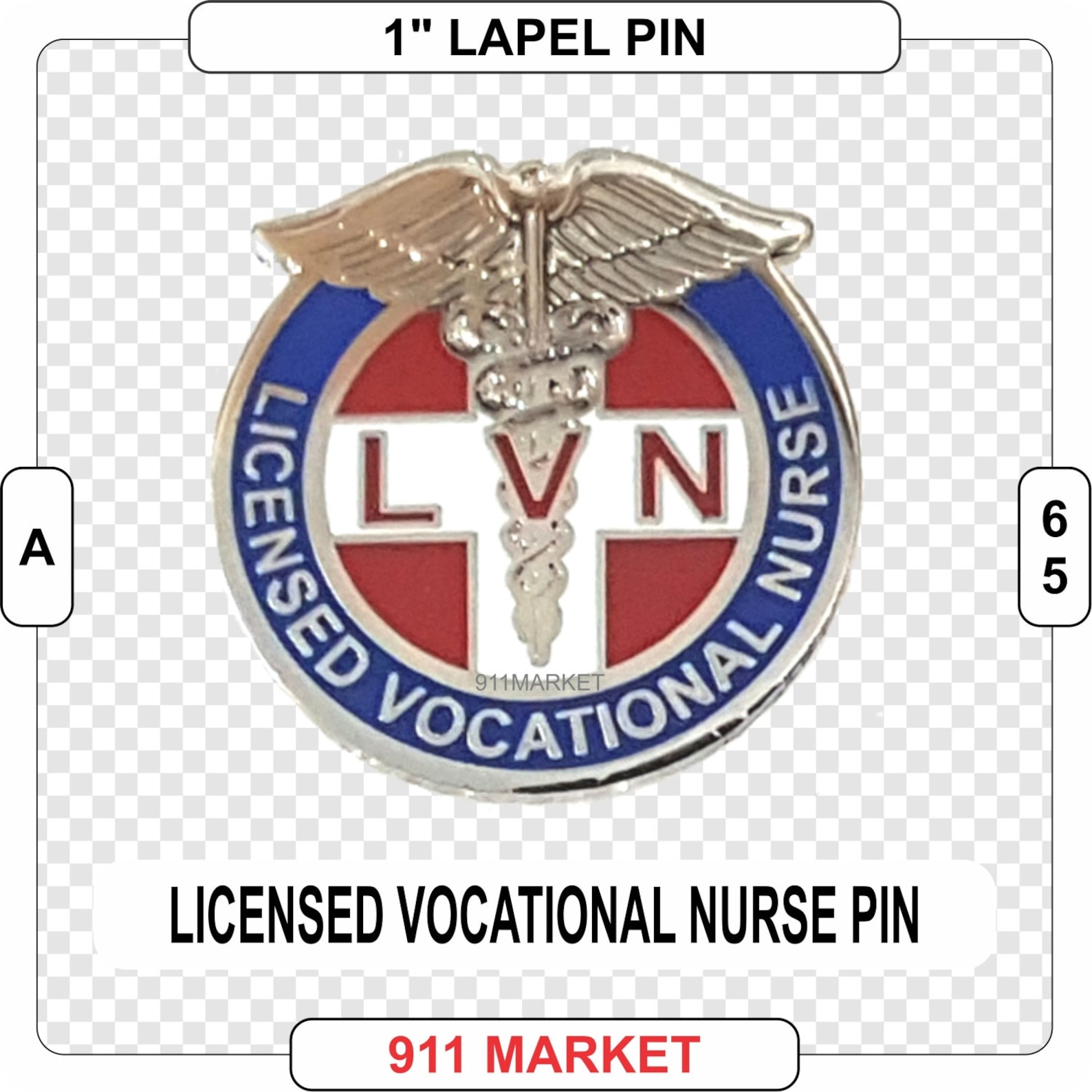 Licensed Vocational Nurse Lapel Pin LVN Clinic Hospital RN Etsy