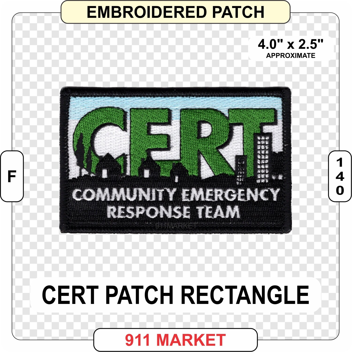 Craft Supplies & Tools F 115 CERT Badge Embroidered Shoulder Patch