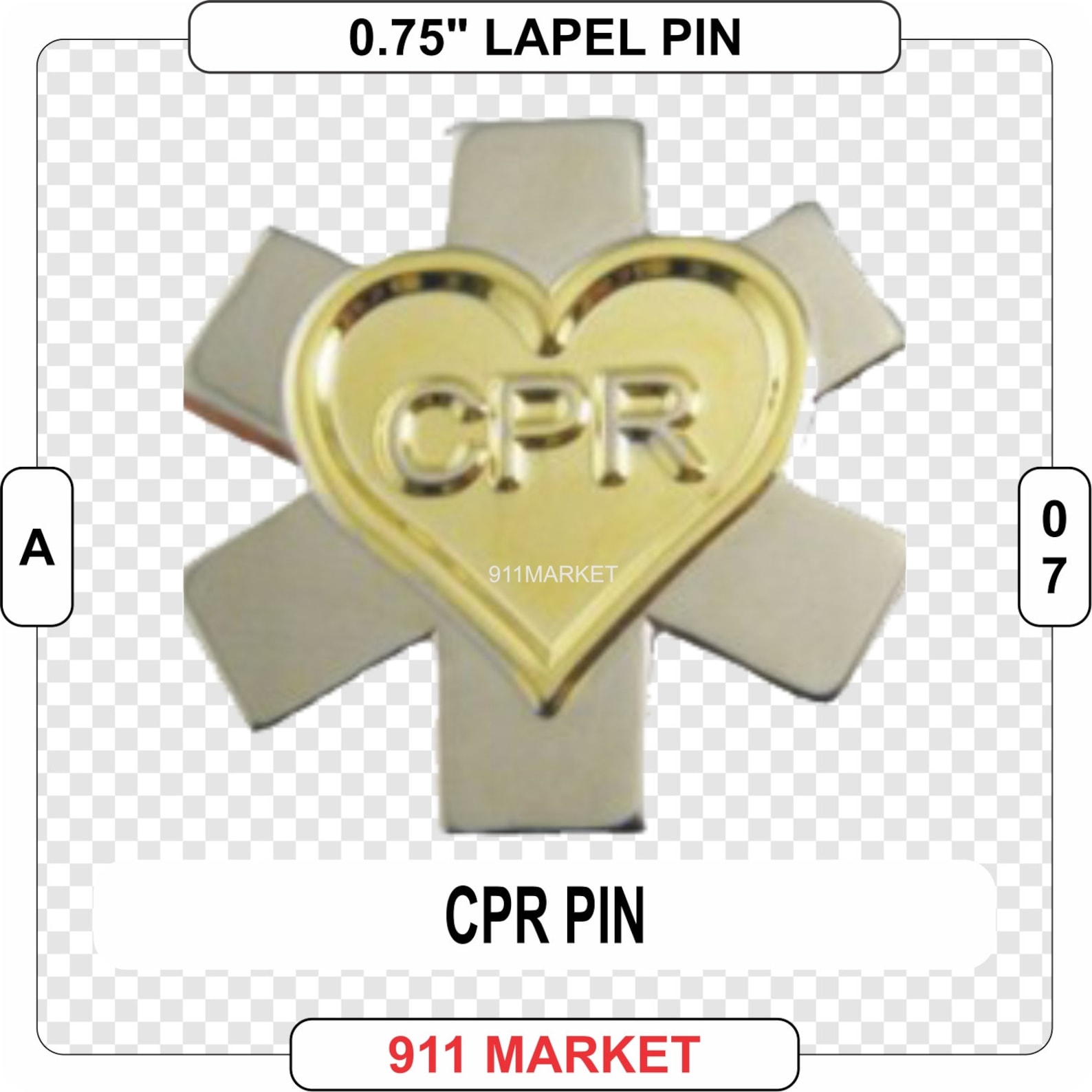 CPR Lapel Pin With Deluxe Backing Cardio Pulmonary | Etsy
